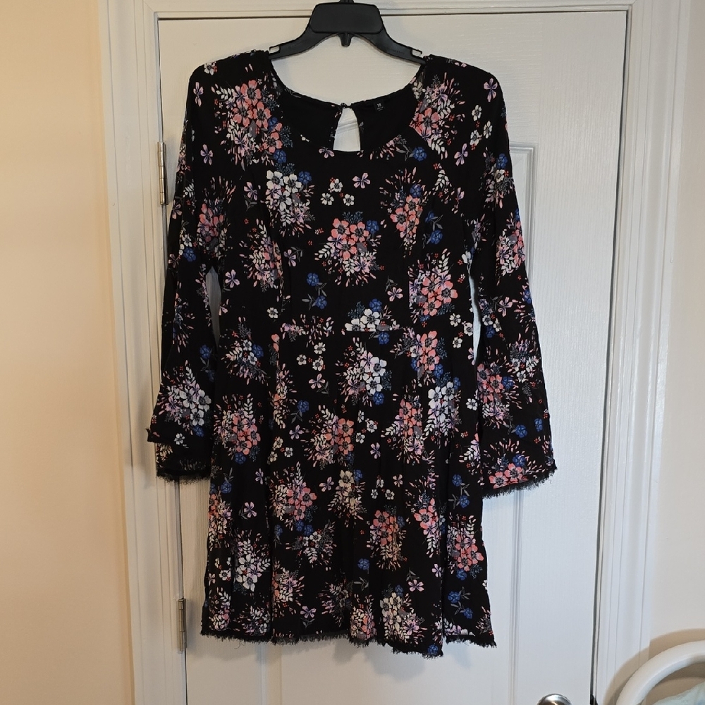 Torrid Black Floral Dress